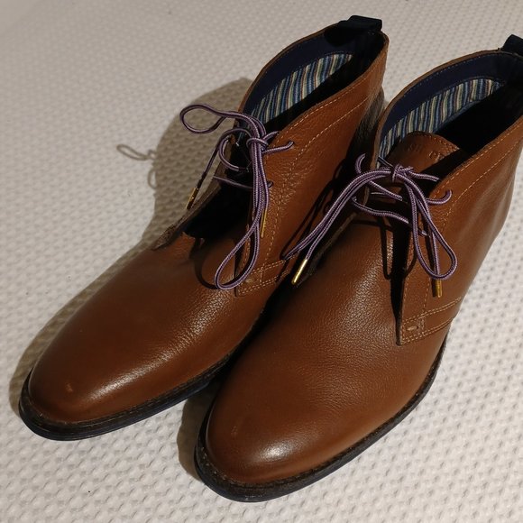 Mens Hush Puppies European Style Leather Dress Shoes - Picture 1 of 5